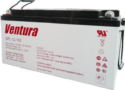 Аккумулятор Ventura GPL 12-150 (12V-150 ah, 12В-150 Ач) описание, отзывы, характеристики
