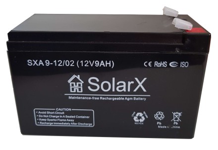 SolarX SXA9-12 12V 9Ah, 12В 9Ач АКБ описание, отзывы, характеристики
